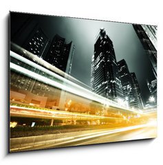 Obraz   traffic in Hong Kong at night, 100 x 70 cm