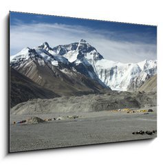 Obraz 1D - 100 x 70 cm F_E44073092 - Mount Everest- Base Camp I (Tibetian side)