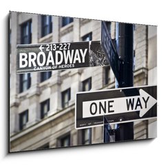 Obraz   Panneau Broadway  New York, 100 x 70 cm