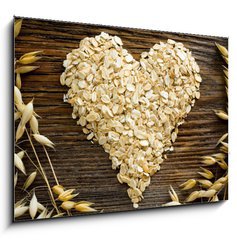 Obraz 1D - 100 x 70 cm F_E45062114 - Oat flakes - Ovesn vloky