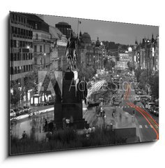 Sklenn obraz 1D - 100 x 70 cm F_E45205966 - The Wenceslas Square, Prague