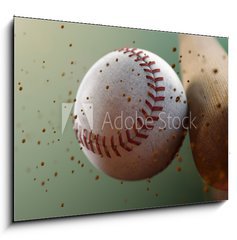 Sklenn obraz 1D - 100 x 70 cm F_E45771834 - baseball