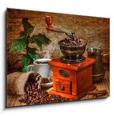 Obraz   grinder and other accessories for the coffee, 100 x 70 cm