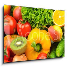 Obraz   fruits and vegetables, 100 x 70 cm