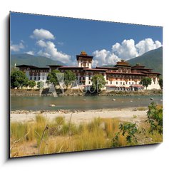 Obraz 1D - 100 x 70 cm F_E46784957 - Punakha Dzong, Bhutan