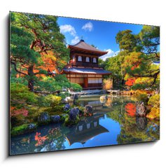 Sklenn obraz 1D - 100 x 70 cm F_E47760997 - Ginkaku-ji  Temple in Kyoto