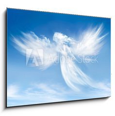 Obraz 1D - 100 x 70 cm F_E49775771 - Angel in the clouds