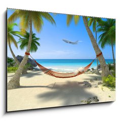 Sklenn obraz 1D - 100 x 70 cm F_E49786693 - Tropical destination