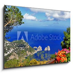 Obraz 1D - 100 x 70 cm F_E50436807 - stunning Capri island, bella Italia series