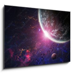 Obraz 1D - 100 x 70 cm F_E50610051 - Beautiful space. Elements of this image furnished by NASA
