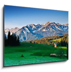 Obraz 1D - 100 x 70 cm F_E51085386 - Polish Tatra mountains panoram in the morning