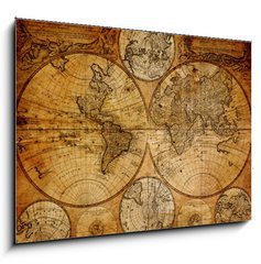 Obraz 1D - 100 x 70 cm F_E51137009 - Old map(1746) - Star mapa (1746)