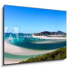 Sklenn obraz 1D - 100 x 70 cm F_E52090672 - Whitehaven beach - Pl Whitehaven