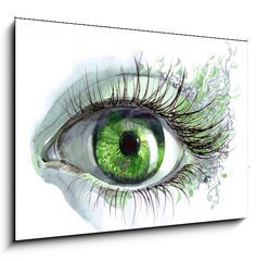 Obraz 1D - 100 x 70 cm F_E52241542 - human eye - lidsk oko