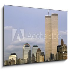 Obraz 1D - 100 x 70 cm F_E52285784 - NYC Skyline With The Twin Towers