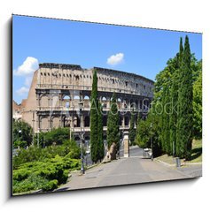 Obraz   Parco di Colle Oppio  Via della Domus Aurea, 100 x 70 cm