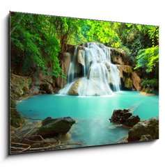 Sklenn obraz 1D - 100 x 70 cm F_E54325516 - Huay mae kamin waterfall - Huay mae kamin vodopd