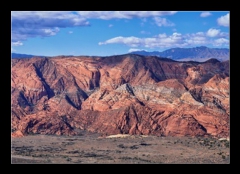 Sklenn obraz 1D - 100 x 70 cm F_E546080282 - Snow Canyon Views from Jones Bones hiking trail St George Utah Zions National Park. USA.