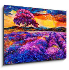 Obraz 1D - 100 x 70 cm F_E54800593 - Lavender fields
