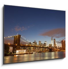 Obraz 1D - 100 x 70 cm F_E55590389 - Brooklyn Bridge New York City