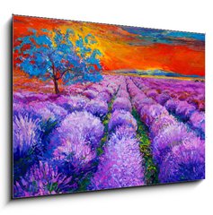 Obraz 1D - 100 x 70 cm F_E59143146 - Lavender fields