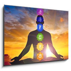 Sklenn obraz 1D - 100 x 70 cm F_E59801462 - Meditation - Rozjmn