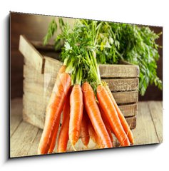 Obraz 1D - 100 x 70 cm F_E59972798 - fresh carrots