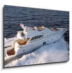 Obraz 1D - 100 x 70 cm F_E61618537 - motor yacht, boat
