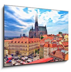 Obraz 1D - 100 x 70 cm F_E62275011 - Brno view  - Brno pohled