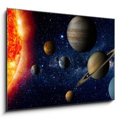 Obraz 1D - 100 x 70 cm F_E62636112 - Solar system - Slunen Soustava