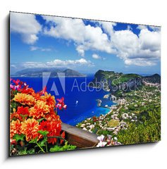 Obraz 1D - 100 x 70 cm F_E62746100 - beautiful Capri island - Italian travel series
