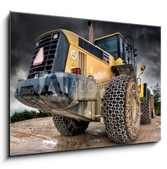 Obraz 1D - 100 x 70 cm F_E64132721 - Construction machine - Stavebn stroj