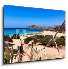 Obraz 1D - 100 x 70 cm F_E65475303 - Falasarna beach, Crete, Greece