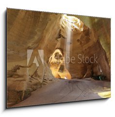 Obraz 1D - 100 x 70 cm F_E65592568 - Clay huge caves beautifully illuminated - Clay obrovsk jeskyn krsn osvtlen