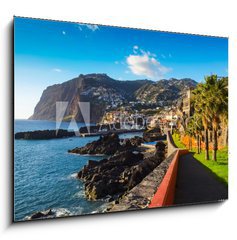 Sklenn obraz 1D - 100 x 70 cm F_E66470048 - Madeira coastal view, looking South-Central