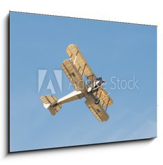 Sklenn obraz 1D - 100 x 70 cm F_E68354408 - vintage linen covered biplane circa WW1