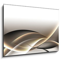 Sklenn obraz 1D - 100 x 70 cm F_E68377425 - zota abstrakcja