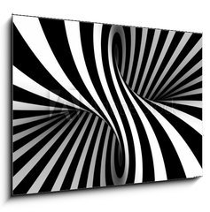 Obraz 1D - 100 x 70 cm F_E69748661 - Black and white abstract