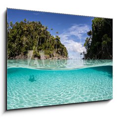 Obraz 1D - 100 x 70 cm F_E69770000 - Tropical Islands and Shallow Water