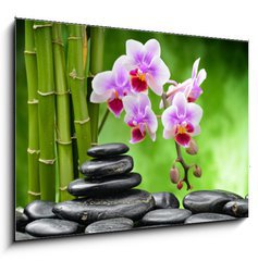 Sklenn obraz 1D - 100 x 70 cm F_E71260094 - zen stones - zen kameny