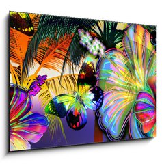 Obraz 1D - 100 x 70 cm F_E7162456 - sunset beach