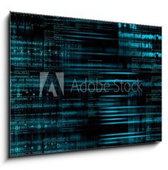 Obraz 1D - 100 x 70 cm F_E72269104 - Abstract computer code background - Abstraktn pozad potaovho kdu