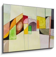 Sklenn obraz 1D - 100 x 70 cm F_E72414571 - an abstract watercolor painting