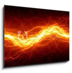 Obraz 1D - 100 x 70 cm F_E72936590 - Abstract hot fire lightning - Abstraktn hork por blesk
