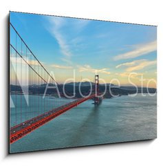 Sklenn obraz 1D - 100 x 70 cm F_E73939513 - Golden Gate Bridge