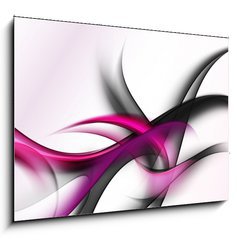 Sklenn obraz 1D - 100 x 70 cm F_E74046306 - elegant abstract waves - elegantn abstraktn vlny