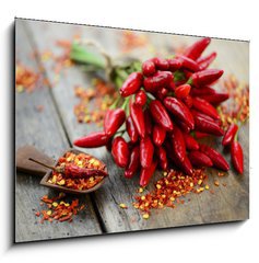 Obraz   Holzbrett Chili, 100 x 70 cm