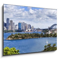 Sklenn obraz 1D - 100 x 70 cm F_E74471213 - Sy CBD from Taronga 04 Panorama - Sy CBD z Taronga 04 Panorama