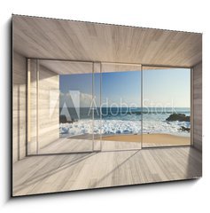 Sklenn obraz 1D - 100 x 70 cm F_E74477865 - Empty modern lounge area - Przdn modern salonek