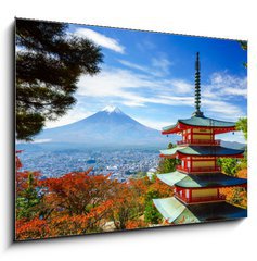 Obraz   Mt. Fuji with Chureito Pagoda, Fujiyoshida, Japan, 100 x 70 cm